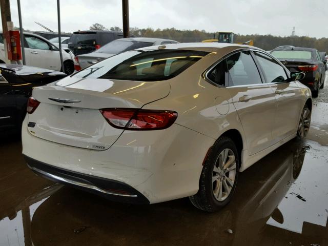 1C3CCCAB8FN724086 - 2015 CHRYSLER 200 LIMITE WHITE photo 4