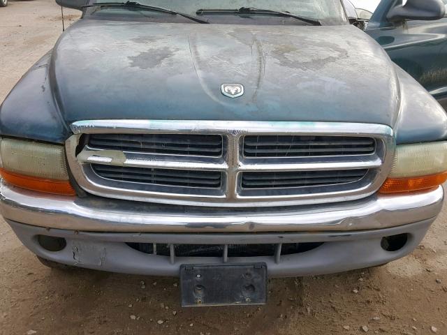 1B7GG23X0VS174242 - 1997 DODGE DAKOTA GREEN photo 7