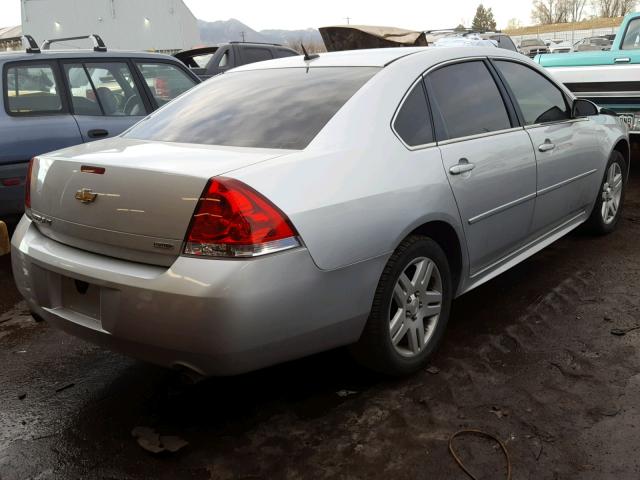 2G1WB5E32E1105910 - 2014 CHEVROLET IMPALA LIM SILVER photo 4