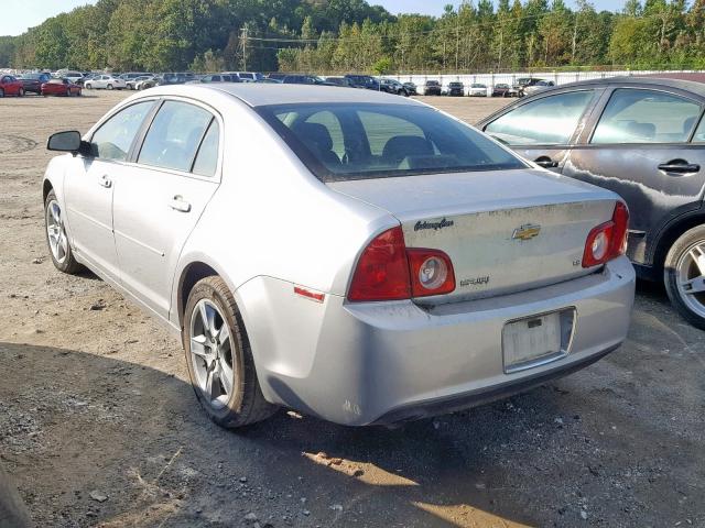 1G1ZG57B394121031 - 2009 CHEVROLET MALIBU LS SILVER photo 3