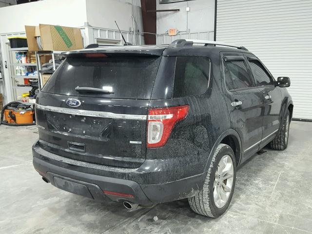 1FM5K8F85DGC80390 - 2013 FORD EXPLORER L BLACK photo 4