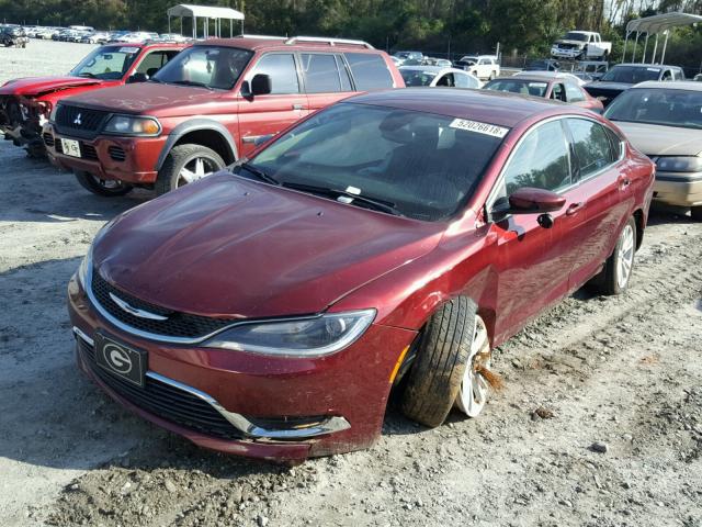 1C3CCCAB5FN726247 - 2015 CHRYSLER 200 LIMITE RED photo 2