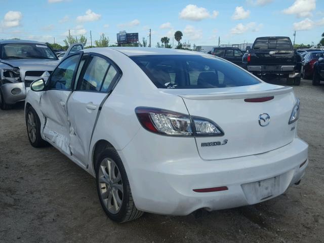 JM1BL1S58A1309242 - 2010 MAZDA 3 S WHITE photo 3