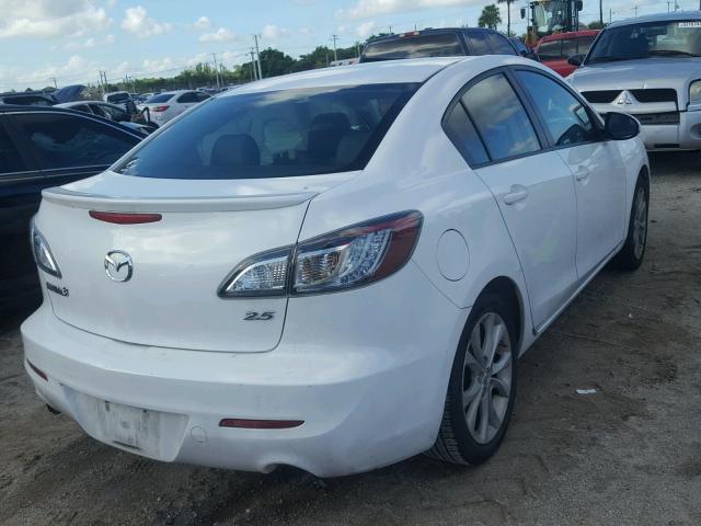 JM1BL1S58A1309242 - 2010 MAZDA 3 S WHITE photo 4