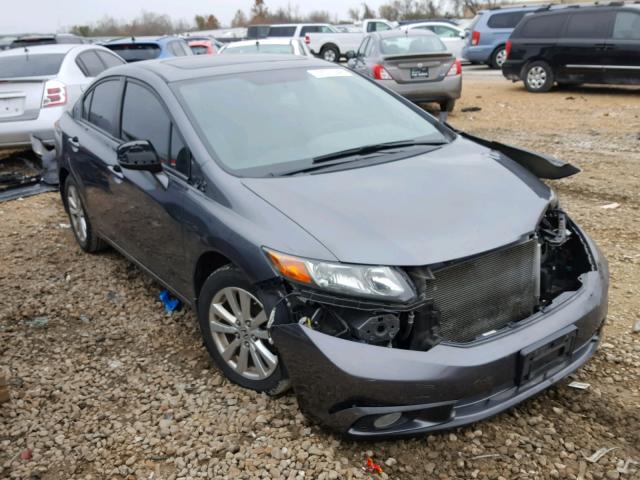 19XFB2F98CE016495 - 2012 HONDA CIVIC EXL GRAY photo 1