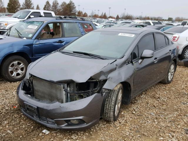 19XFB2F98CE016495 - 2012 HONDA CIVIC EXL GRAY photo 2