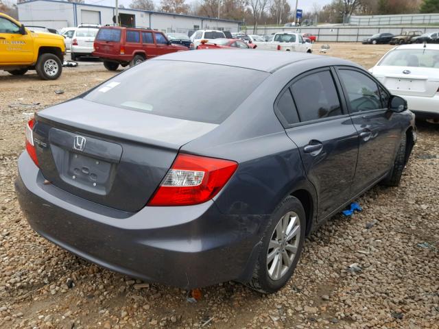 19XFB2F98CE016495 - 2012 HONDA CIVIC EXL GRAY photo 4