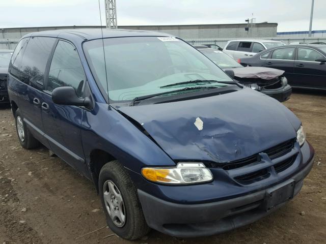 2B4GP2537YR785236 - 2000 DODGE CARAVAN BLUE photo 1