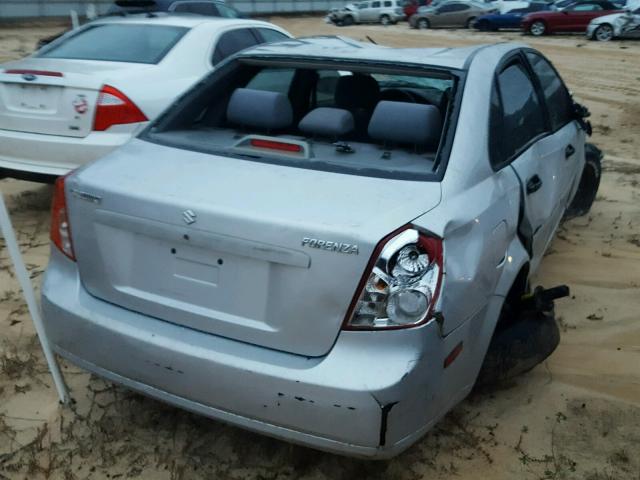 KL5JD56Z56K407262 - 2006 SUZUKI FORENZA SILVER photo 4