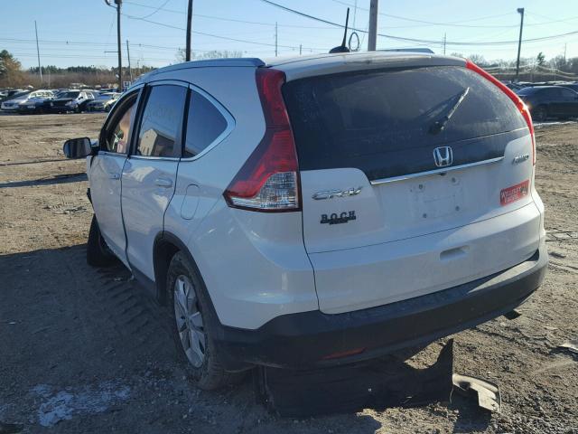 5J6RM4H71EL100080 - 2014 HONDA CR-V EXL WHITE photo 3