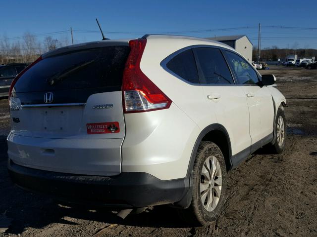 5J6RM4H71EL100080 - 2014 HONDA CR-V EXL WHITE photo 4