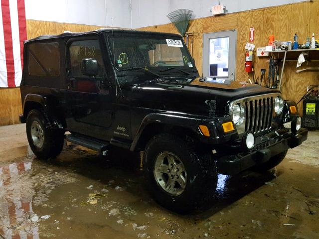 1J4FA44S45P384710 - 2005 JEEP WRANGLER / BLACK photo 1