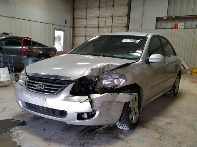 KNAFE121285539416 - 2008 KIA SPECTRA EX SILVER photo 2