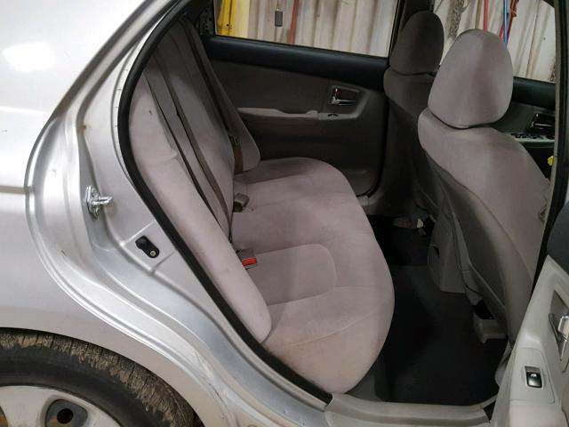 KNAFE121285539416 - 2008 KIA SPECTRA EX SILVER photo 6