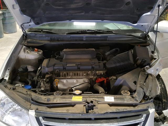 KNAFE121285539416 - 2008 KIA SPECTRA EX SILVER photo 7