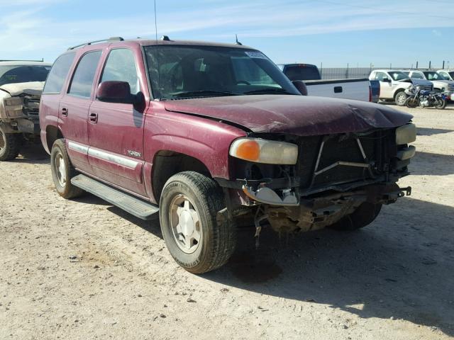 1GKEC13V85J161082 - 2005 GMC YUKON MAROON photo 1