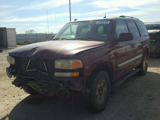 1GKEC13V85J161082 - 2005 GMC YUKON MAROON photo 2