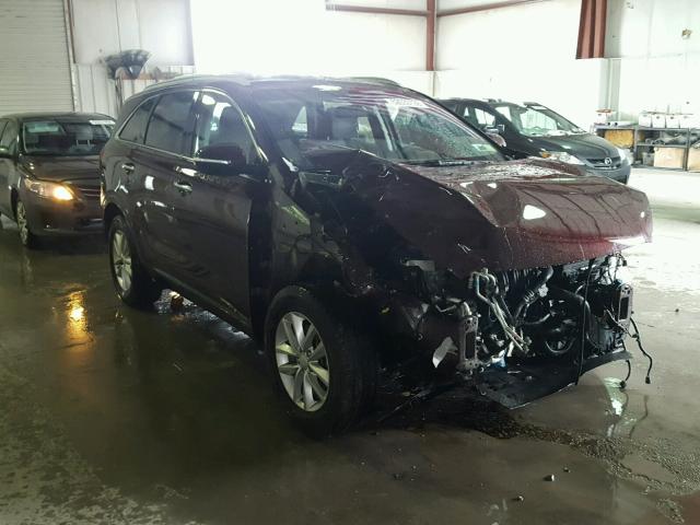 5XYPG4A30HG281474 - 2017 KIA SORENTO LX BURGUNDY photo 1