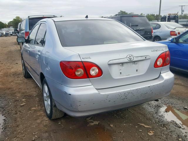 JTDBR32E050054611 - 2005 TOYOTA COROLLA CE SILVER photo 3