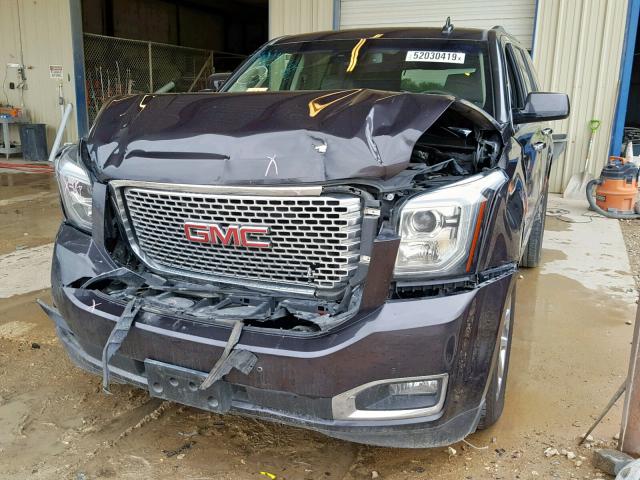 1GKS2CKJ9FR633325 - 2015 GMC YUKON DENA GRAY photo 2