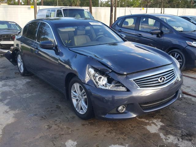 JN1CV6AP3DM303496 - 2013 INFINITI G37 BASE BLUE photo 1