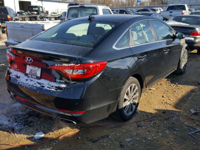 5NPE34AF2FH224647 - 2015 HYUNDAI SONATA SPO BLACK photo 4