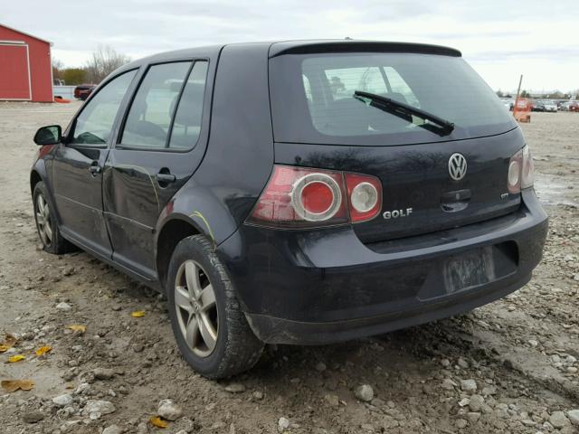 9BWEL21J484031164 - 2008 VOLKSWAGEN CITY GOLF BLACK photo 3