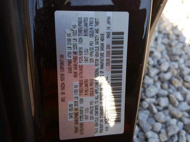 JM3ER293570110175 - 2007 MAZDA CX-7 PURPLE photo 10