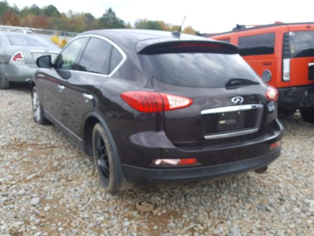 JNKAJ09F48M352199 - 2008 INFINITI EX35 BASE PURPLE photo 3