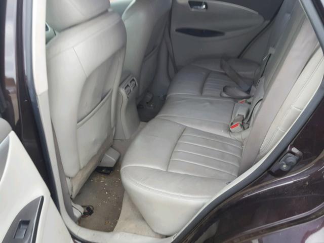 JNKAJ09F48M352199 - 2008 INFINITI EX35 BASE PURPLE photo 6