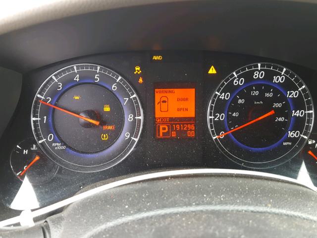 JNKAJ09F48M352199 - 2008 INFINITI EX35 BASE PURPLE photo 8