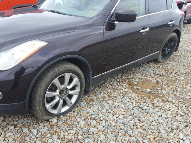 JNKAJ09F48M352199 - 2008 INFINITI EX35 BASE PURPLE photo 9