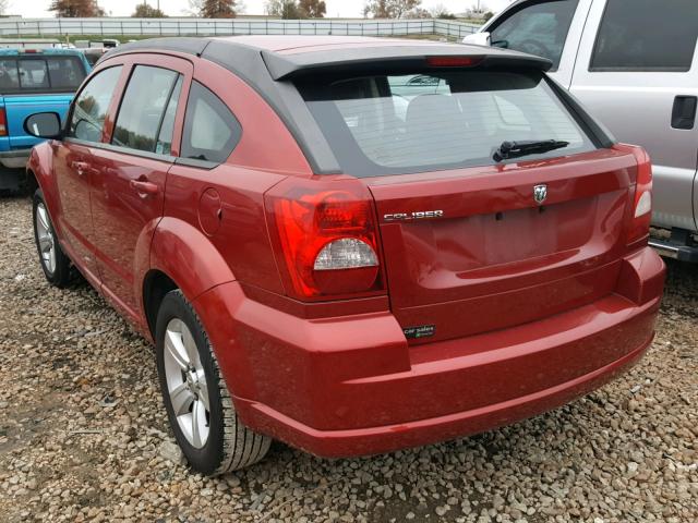 1B3CB4HA3AD602656 - 2010 DODGE CALIBER SX RED photo 3