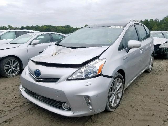 JTDZN3EUXC3152196 - 2012 TOYOTA PRIUS V SILVER photo 2