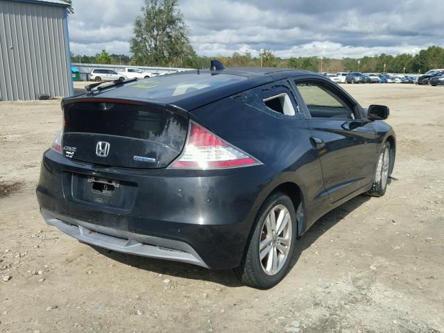 JHMZF1D43BS005353 - 2011 HONDA CR-Z BLACK photo 4