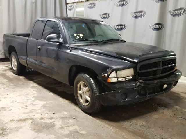 1B7GL22X3WS764787 - 1998 DODGE DAKOTA BLACK photo 1