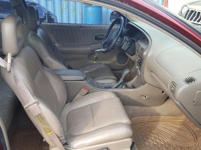 1G2WP12K7YF331164 - 2000 PONTIAC GRAND PRIX Կարմիր լուսանկար 5
