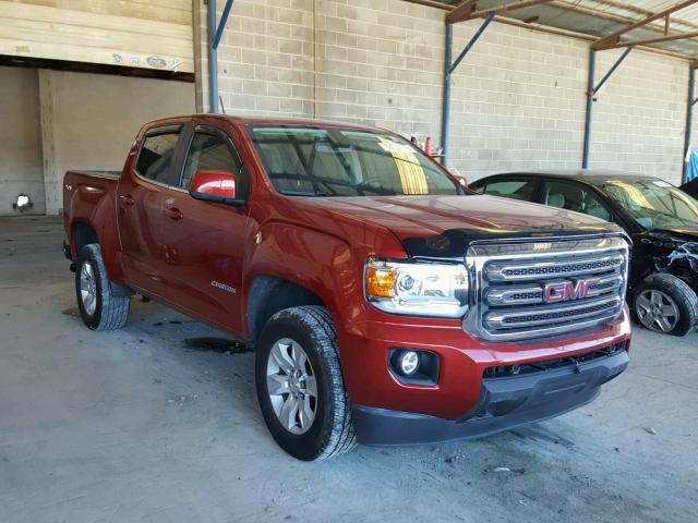 1GTG6CE34G1122785 - 2016 GMC CANYON SLE BURGUNDY photo 1