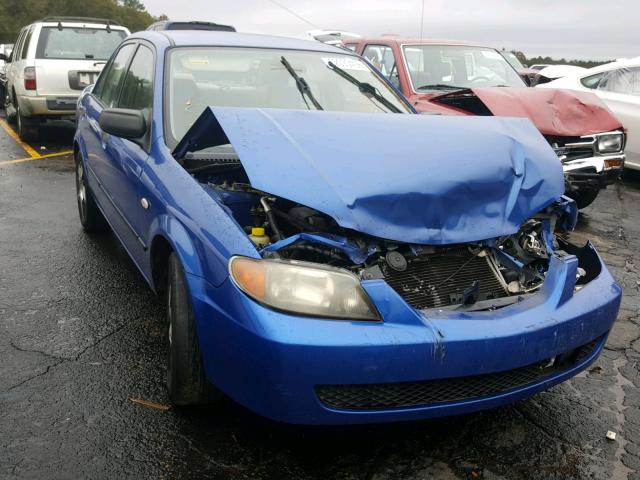 JM1BJ225230159956 - 2003 MAZDA PROTEGE DX BLUE photo 1