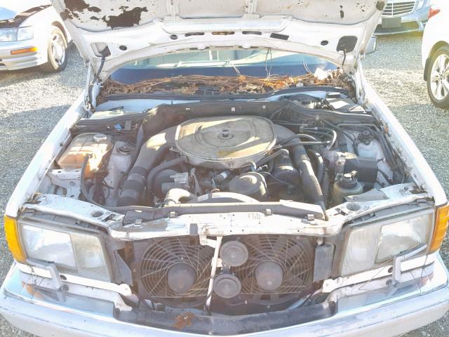 WDBCA39E5LA511579 - 1990 MERCEDES-BENZ 560 SEL WHITE photo 7