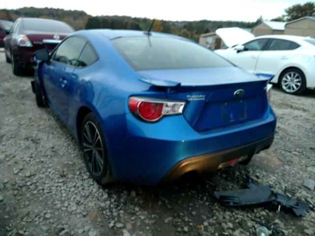 JF1ZCAC10D1600628 - 2013 SUBARU BRZ 2.0 LI BLUE photo 3