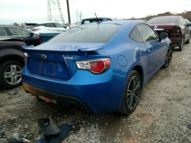 JF1ZCAC10D1600628 - 2013 SUBARU BRZ 2.0 LI BLUE photo 4