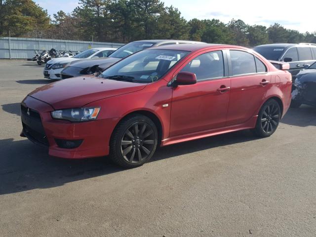 JA3AU86W59U015584 - 2009 MITSUBISHI LANCER GTS RED photo 2