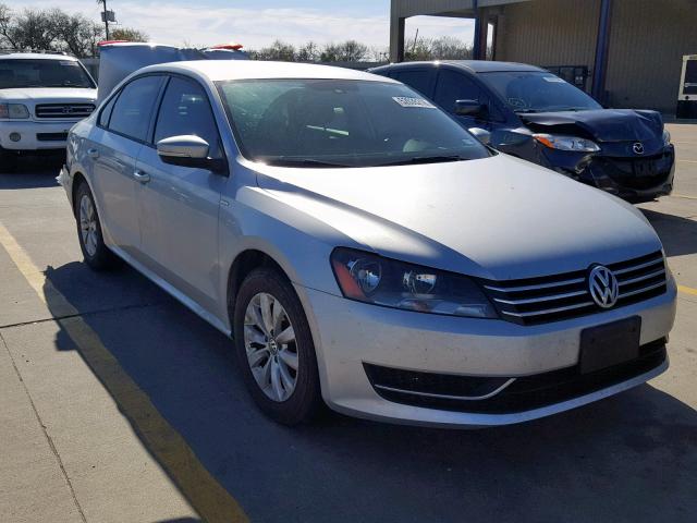 1VWAT7A32EC101170 - 2014 VOLKSWAGEN PASSAT S SILVER photo 1