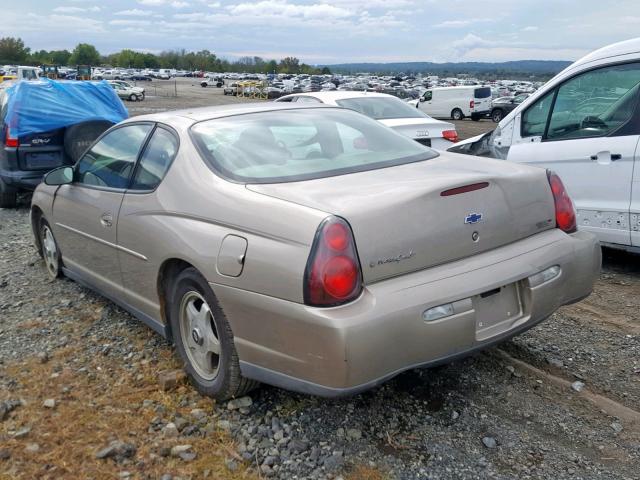 2G1WW12E739327005 - 2003 CHEVROLET MONTE CARL ბეჟი ფოტო 3