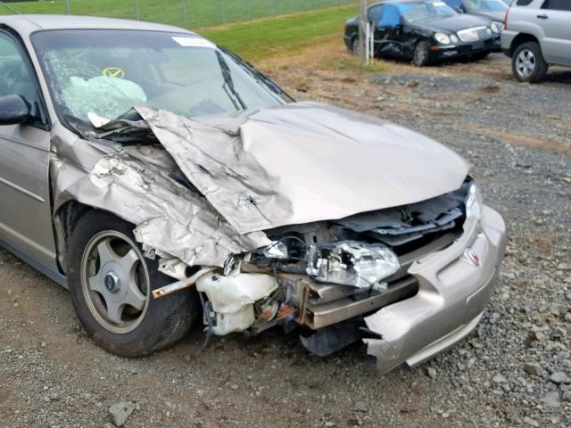 2G1WW12E739327005 - 2003 CHEVROLET MONTE CARL ბეჟი ფოტო 9