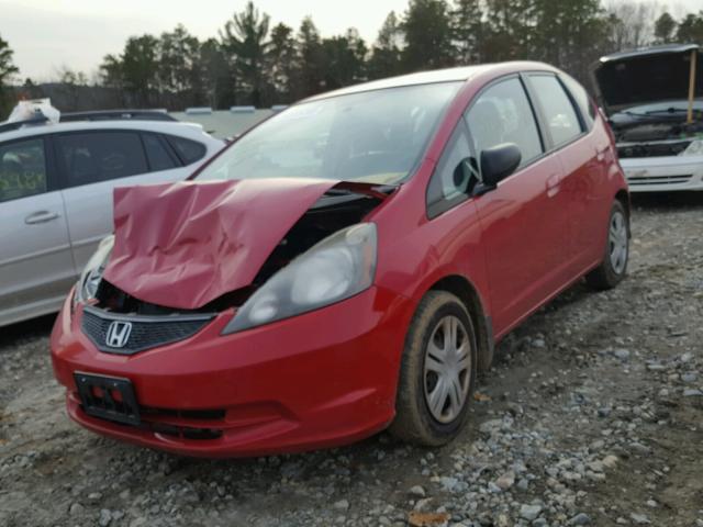 JHMGE87259S025577 - 2009 HONDA FIT RED photo 2