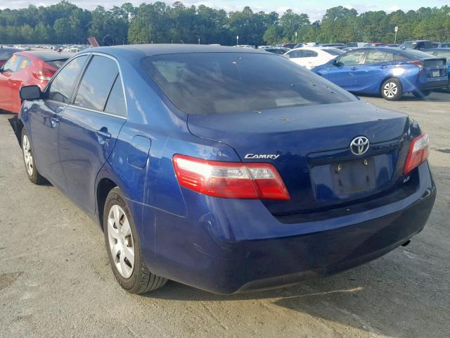 4T1BE46KX9U318137 - 2009 TOYOTA CAMRY BASE BLUE photo 3