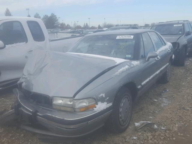 1G4HP53L2PH405074 - 1993 BUICK LESABRE CU BLUE photo 2