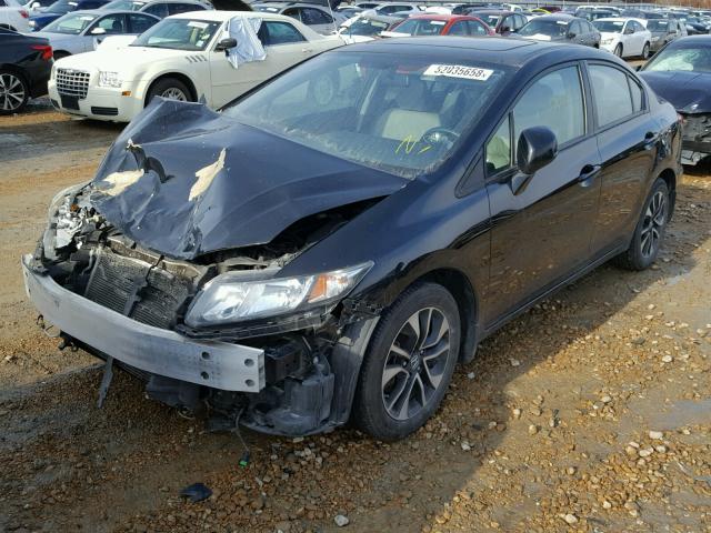 2HGFB2F92DH547733 - 2013 HONDA CIVIC EXL BLACK photo 2